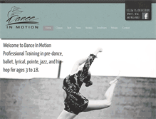 Tablet Screenshot of danceinmotion.org