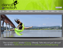 Tablet Screenshot of danceinmotion.com